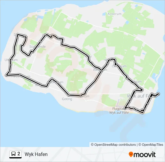 2 Bus Line Map