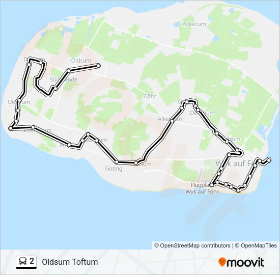 Автобус 2: карта маршрута