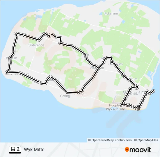 2 Bus Line Map