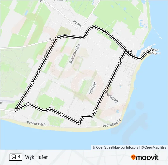 4 Bus Line Map
