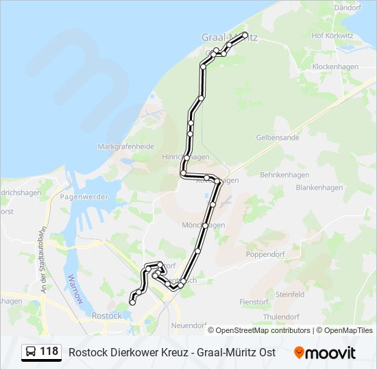 118 Route: Schedules, Stops & Maps - Graal-Müritz Ost (Updated)