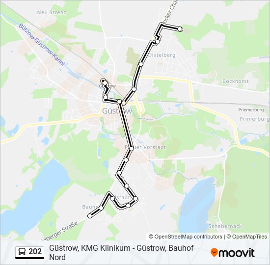 202 Route: Schedules, Stops & Maps - Güstrow, Kmg Klinikum (Updated)