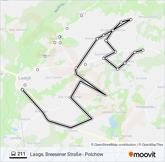 211 Route: Schedules, Stops & Maps - Polchow (Updated)