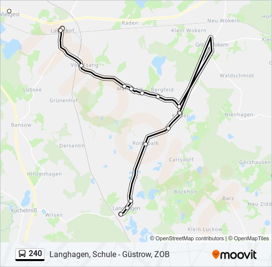 240 Route: Schedules, Stops & Maps - Langhagen, Schule (Updated)