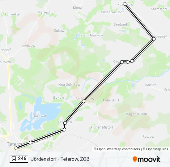 246 Bus Line Map