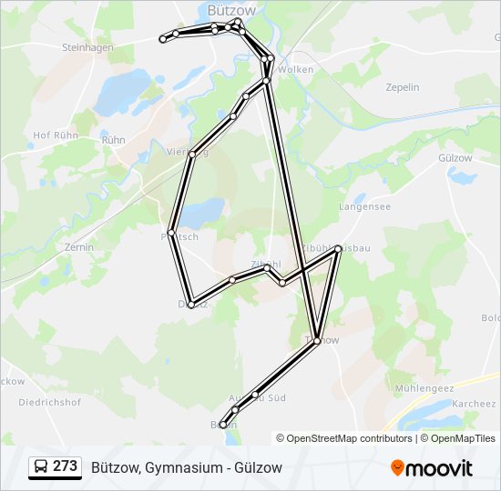 273 Route: Schedules, Stops & Maps - Bützow, Gymnasium (Updated)