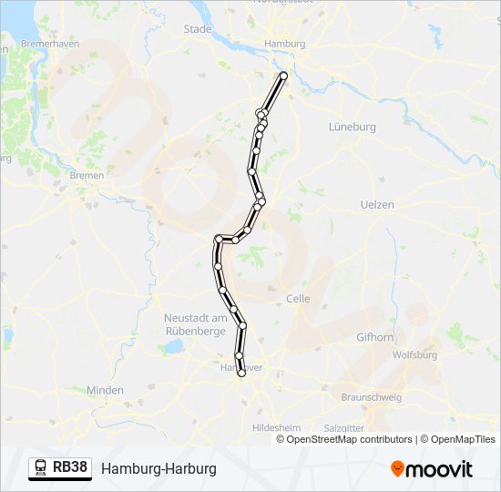 RB38 train Line Map