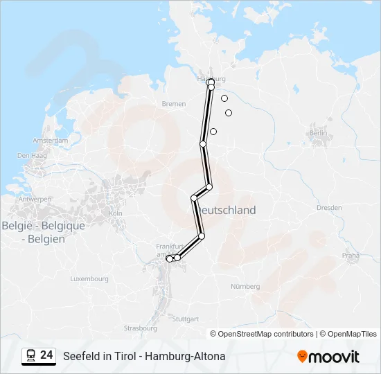 24 Train Line Map