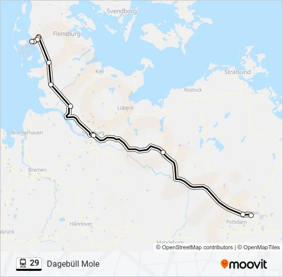 Поезд 29: карта маршрута
