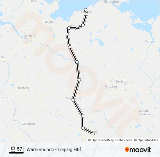 57 Train Line Map