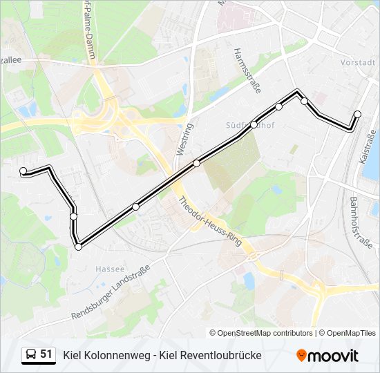 51 Route: Schedules, Stops & Maps - Kiel Hbf (Updated)