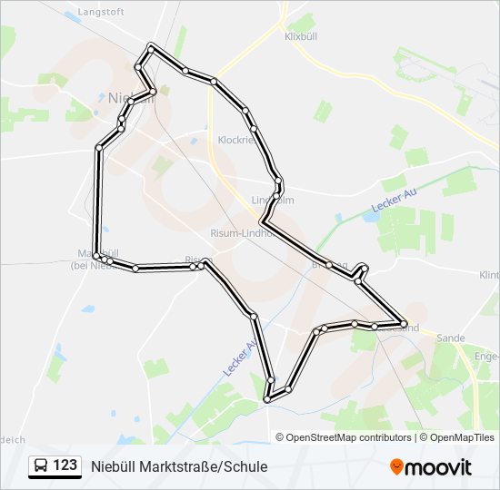 123 bus Line Map