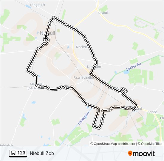 123 bus Line Map