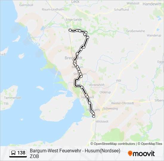 138 bus Line Map