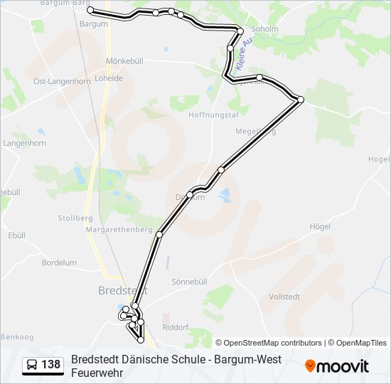 138 bus Line Map