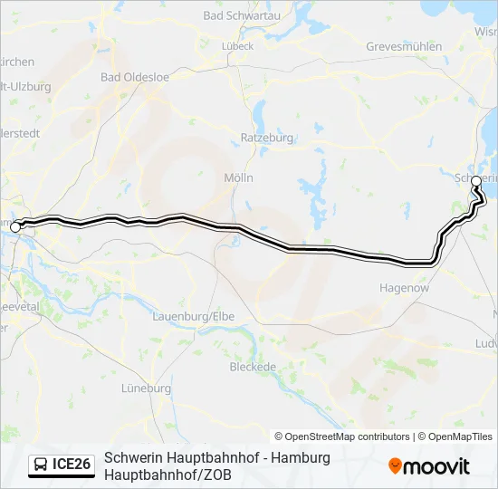 ICE26 Bus Line Map