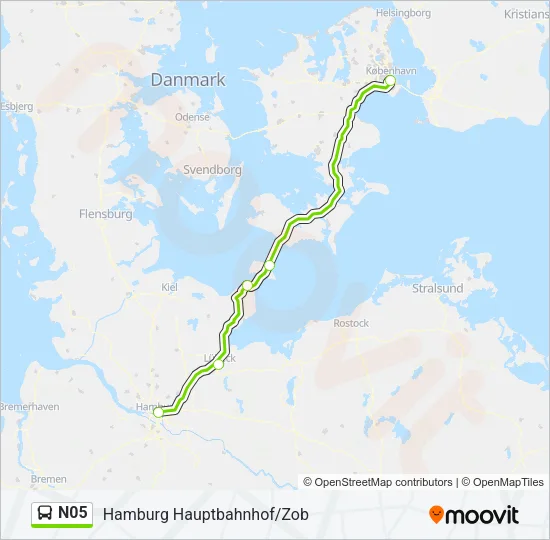 N05 Bus Line Map