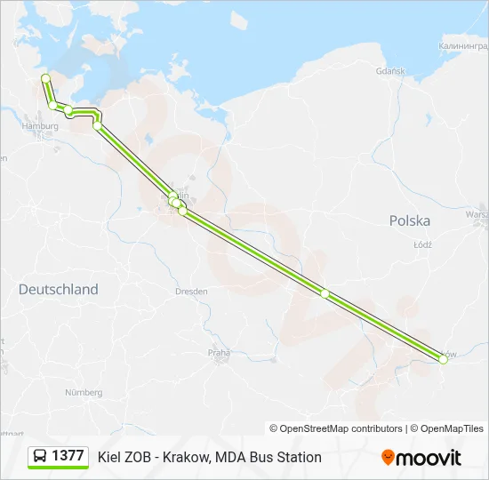 1377 Route: Schedules, Stops & Maps - Kiel Zob (Updated)