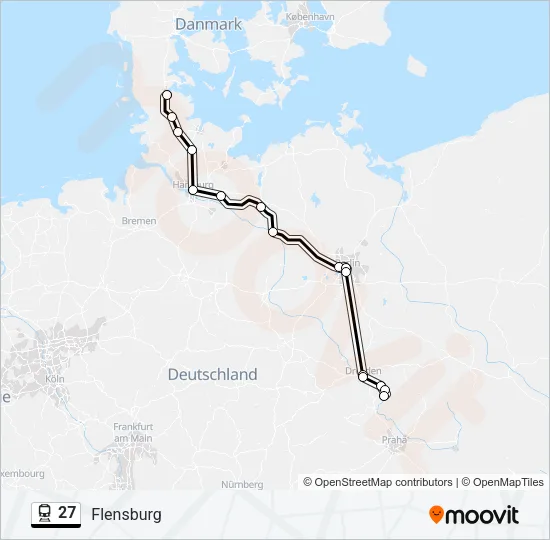 27 Train Line Map