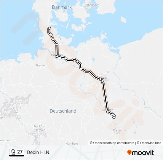 27 Train Line Map
