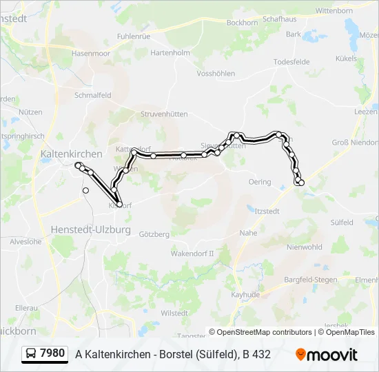 7980 Bus Line Map