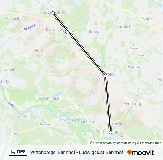 RE8 Bus Line Map