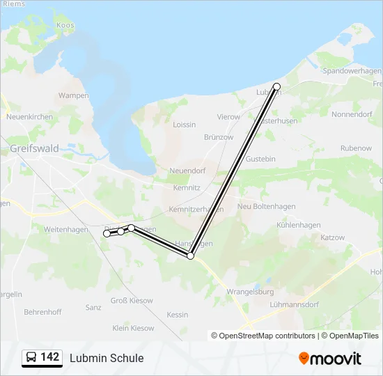 142 Bus Line Map