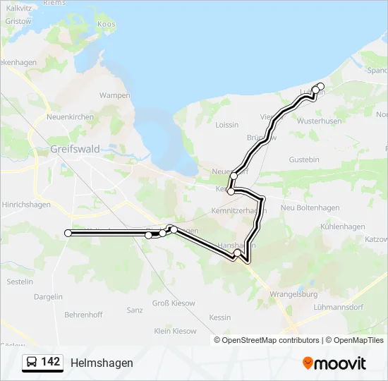 142 Bus Line Map