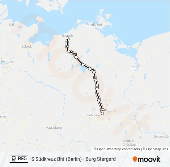 RE5 Train Line Map