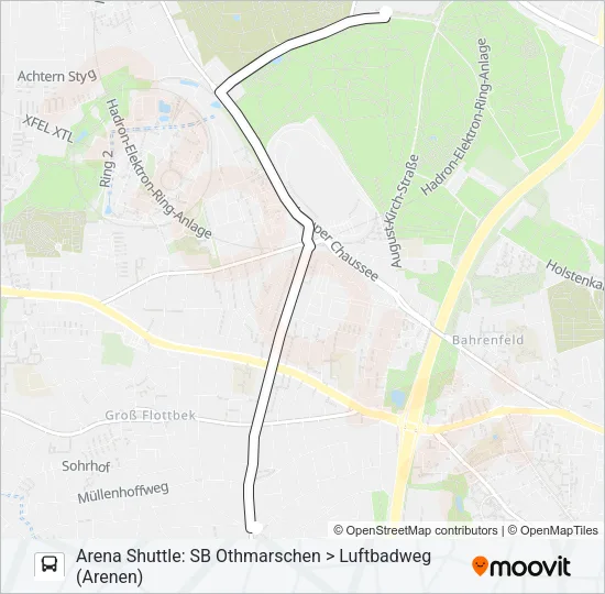 386(SHUTTLE) Bus Line Map