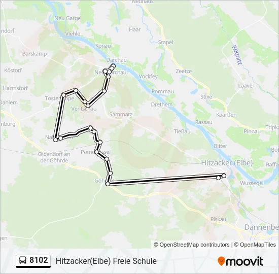 8102 Bus Line Map