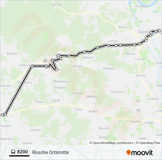 8200 Bus Line Map