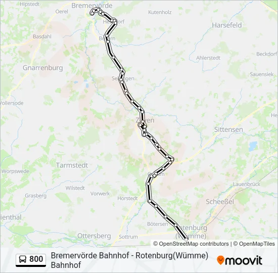 800 Bus Line Map