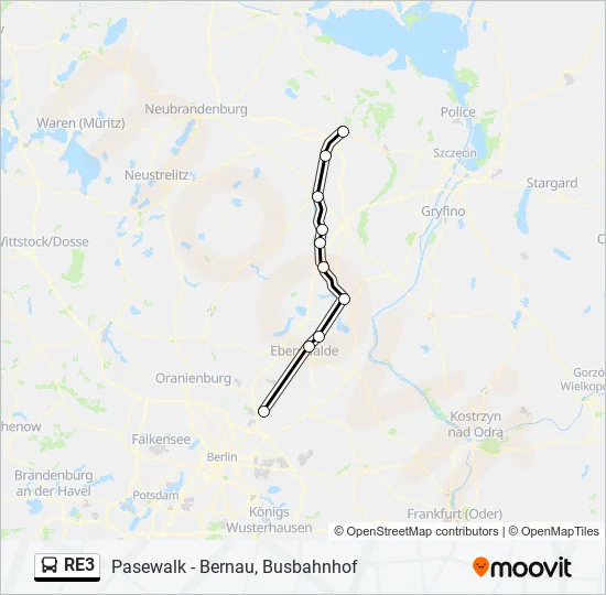 RE3 Bus Line Map