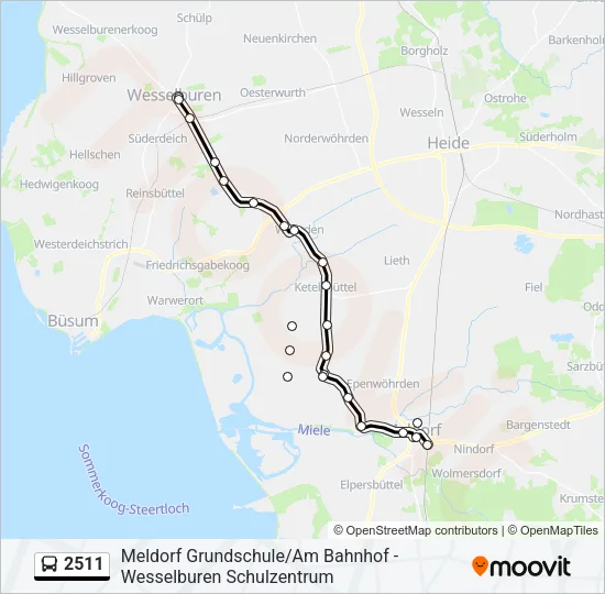 2511 Bus Line Map