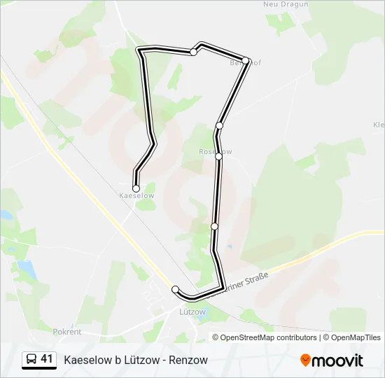 41 Bus Line Map