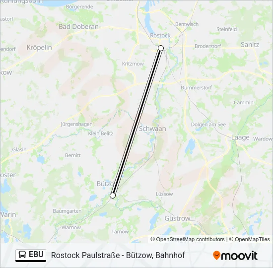 EBU Bus Line Map