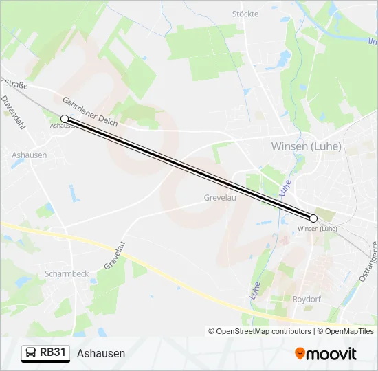 RB31 Bus Line Map