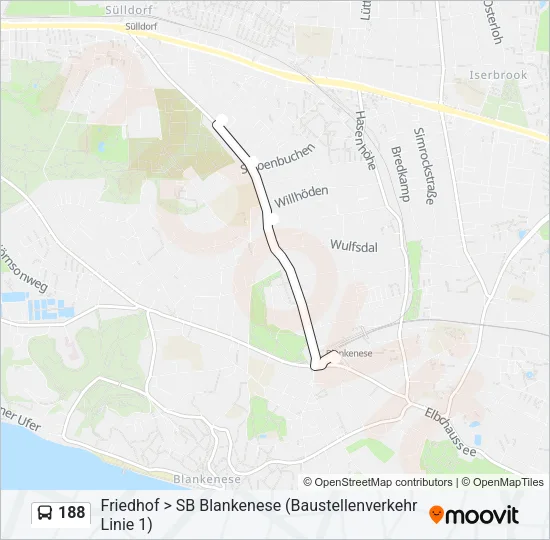 188 Bus Line Map