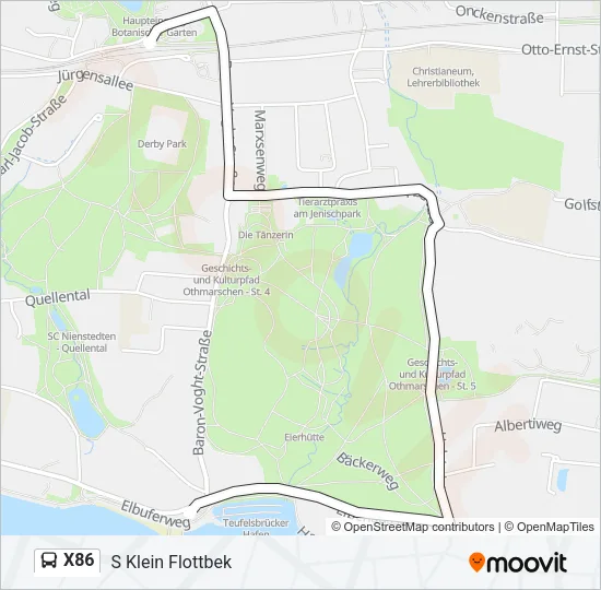 X86 Bus Line Map