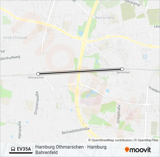 EV35A Bus Line Map