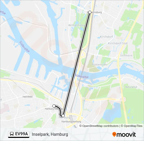 EV99A Bus Line Map