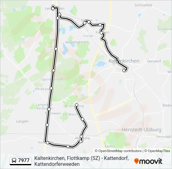 Автобус 7977: карта маршрута