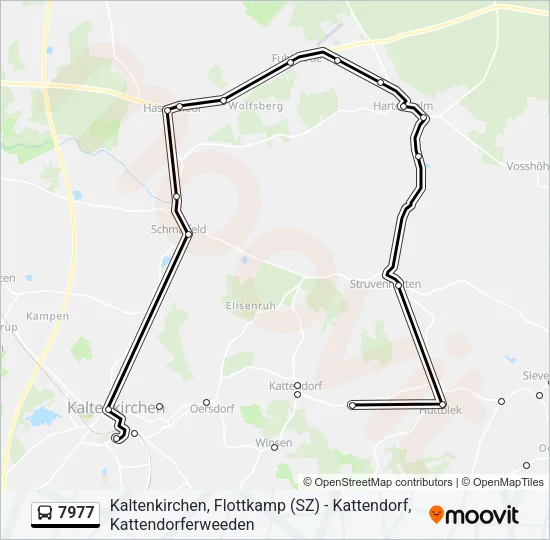 Автобус 7977: карта маршрута