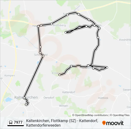 Автобус 7977: карта маршрута