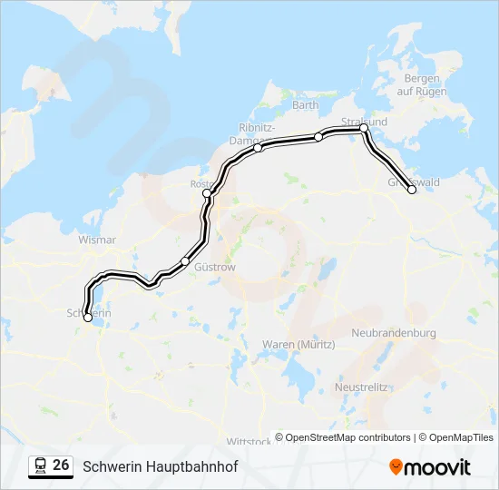 26 Train Line Map