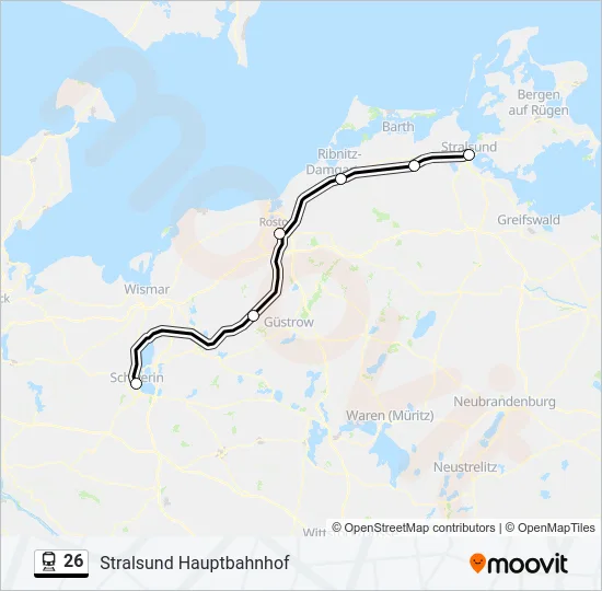 26 Train Line Map