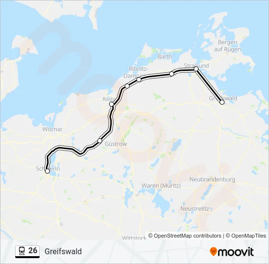26 Train Line Map