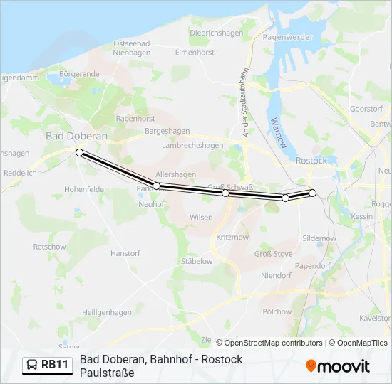 RB11 Bus Line Map