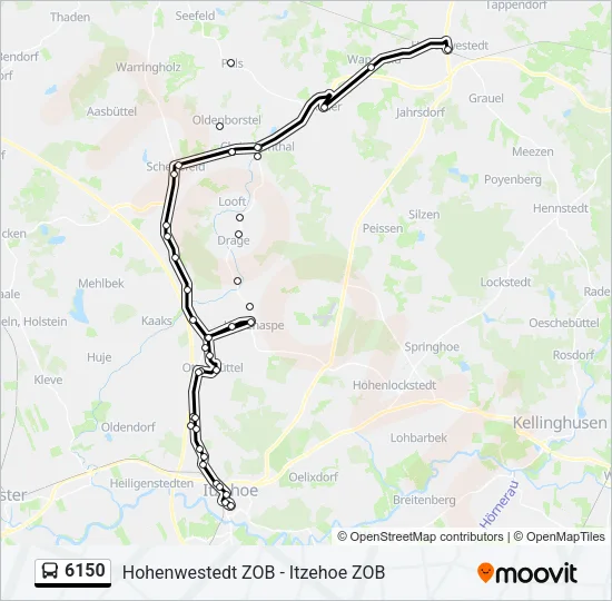 6150 Bus Line Map